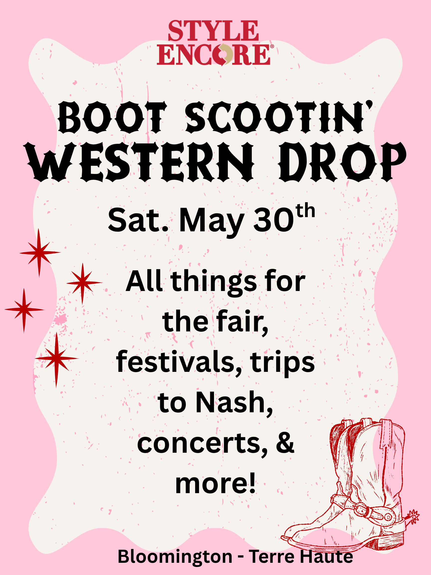 Boot Scootin' Western Drop
